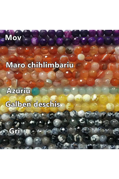 GemSale Mărgele agat 8mm fațetate 37cm~46buc-galben deschis
