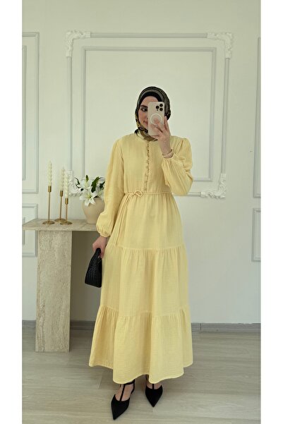 salisburys Γυναικείο φόρεμα με κουμπιά και λεπτομέρειες από μουσελίνα της Mol...