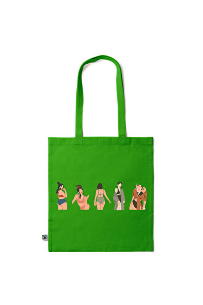Intelli ® Eco-friendly Cotton shopping bag with long handles, Type Of Woman, ...