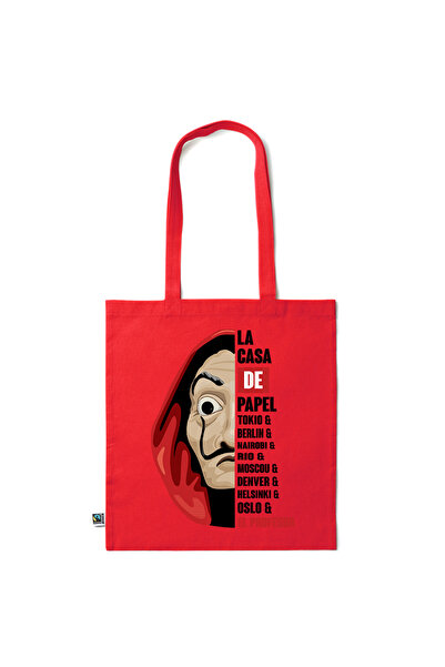 Intelli ® Eco-friendly Cotton shopping bag with long handles, La Casa de Pape...