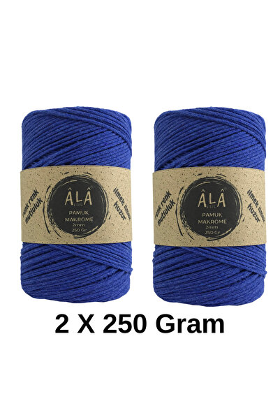 aladepo 2 Pieces of Cotton Cotton Macrame Cord 2mm Chain Macrame Bag Cord 250...