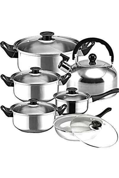 DIGIMAT STORE DIGIMAT ®   Σετ κατσαρολών από ανοξείδωτο ατσάλι, 6 τεμαχίων, α...