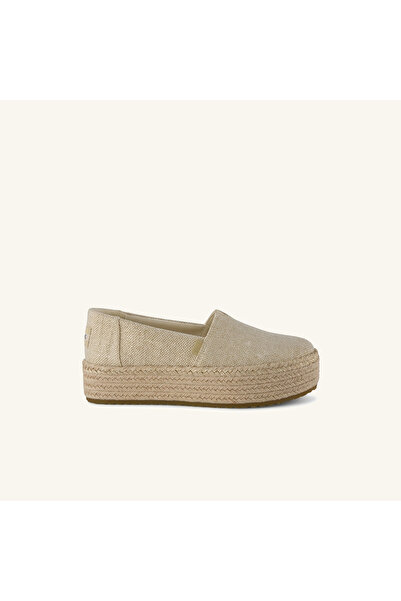Toms حذاء إسبادريل للنساء/الفتيات 10023059 VALENCIA Glimmer Slub Canvas