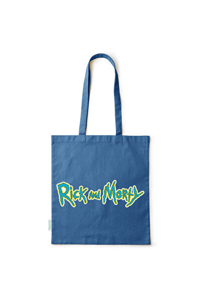 Intelli ® Eco-friendly Cotton shopping bag with long handles, Rick and Morty,...