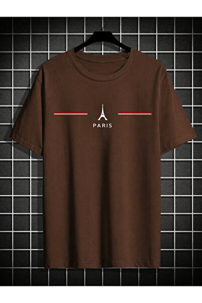 EYAX MODA Eyfel Tower Printed Oversize Unisex Tee / T-Shirt