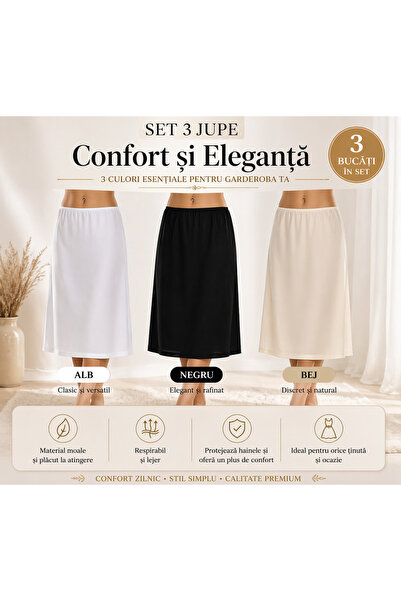 TOSKI Σετ 3 φούστες μέχρι το γόνατο