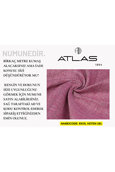 Atlas Kumaş Ekol Keten Serisi Kumaş Numunesi