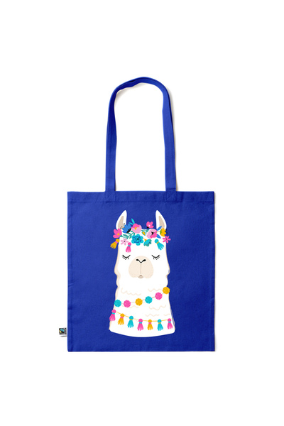 Intelli ® Sacosa bumbac -friendly pentru cumparaturi cu manere lungi, Decorat...