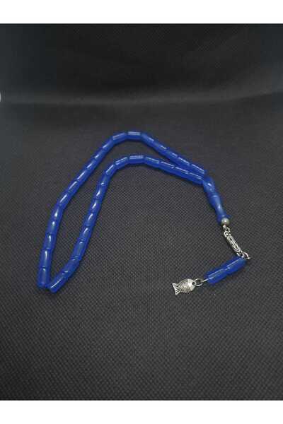 sarıyer silver Μπλε Χρώμα Υλικό Γυαλιού Αεροπλάνου Κυβικό Κομμένο 33 Χάντρες ...