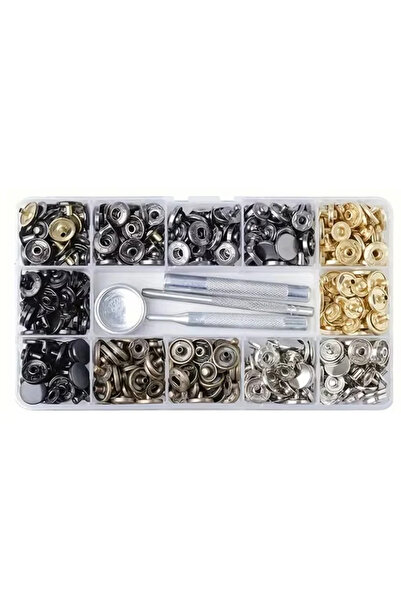 zola Σετ 90 μεταλλικών καρφιτσών ρούχων, εξαρτημάτων στερέωσης και κουτιού απ...