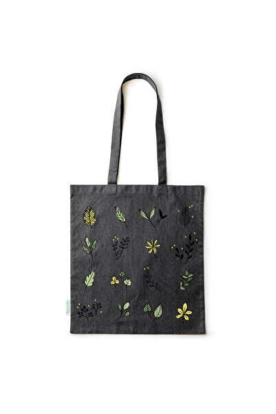 Intelli ®   Οικολογική βαμβακερή τσάντα αγορών με μακριά χερούλια, Μινιμαλιστ...