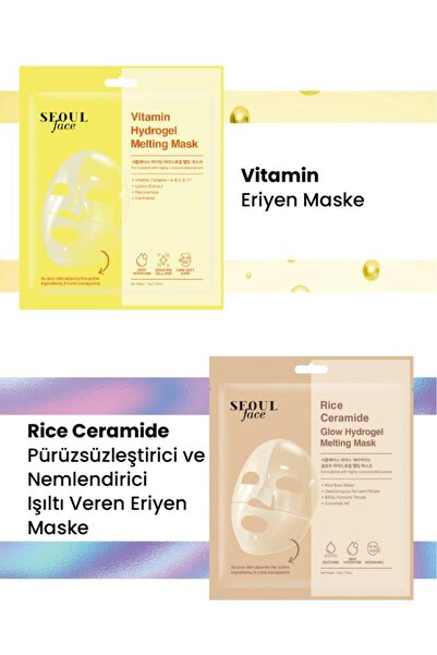 Dermal Vitamin ve Pirinç Canlandırıcı Pürüzsüzleştirici Eriyen Maske Seti Kor...