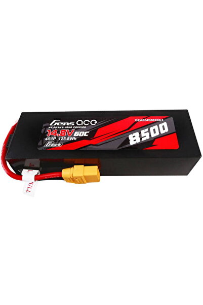 GENS ACE Pachet de baterii Lipo G-Tech 8500mAh 14.8V 60C 4S1P, carcasă din ma...