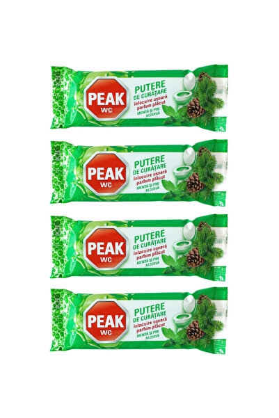 Peak Rezerva Wc Putere de curatare, Menta si Pin, 4 buc x 40g