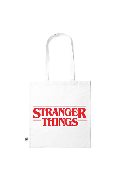 Intelli ®   Οικολογική βαμβακερή τσάντα αγορών με μακριά χερούλια, Stranger T...
