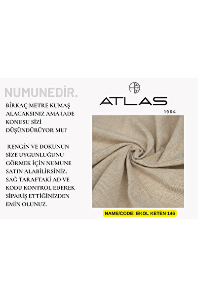 Atlas Kumaş Ekol Keten Serisi Kumaş Numunesi