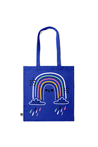 Intelli ®   Οικολογική βαμβακερή τσάντα αγορών με μακριά χερούλια, Ο Ουράνιο ...