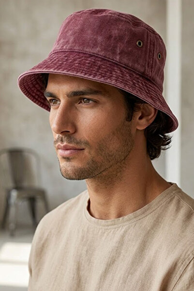 Ritagarcia Unisex Vintage Καπέλο από καμβά - Ρετρό Καπέλο Ψαρά με ξεβαμμένο v...