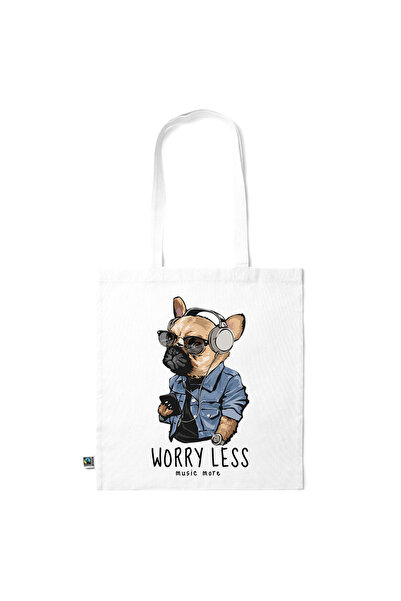 Intelli ®   Οικολογική βαμβακερή τσάντα αγορών με μακριά χερούλια, Να έχετε λ...