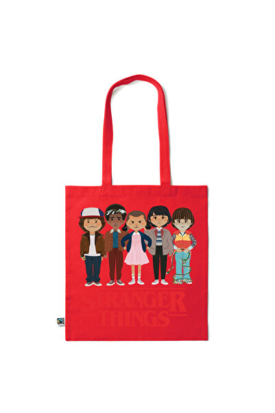 Intelli ®   Οικολογική βαμβακερή τσάντα αγορών με μακριά χερούλια, Stranger T...