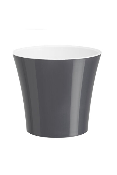 Floraria Tria's Happy Plants Arte Pot - Anthracite - White 1.2 liters (13.5 cm)