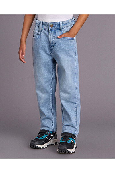 REDTAG Boys Blue 5 Pocket Denim Jeans