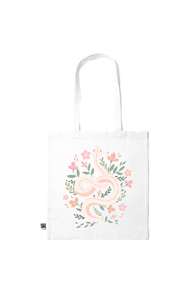 Intelli ®   Οικολογική βαμβακερή τσάντα αγορών με μακριά χερούλια, Συλλογή Λο...