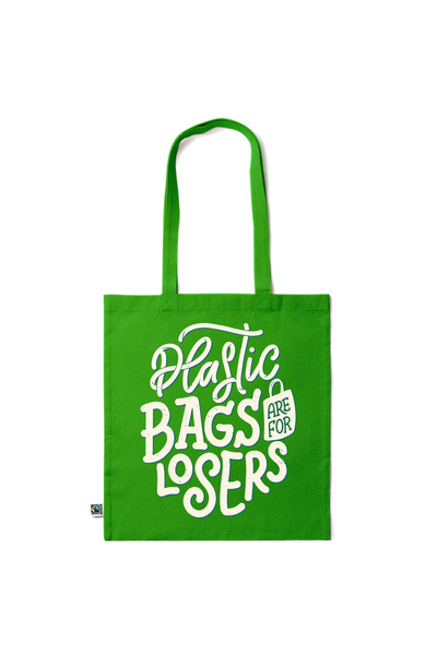 Intelli ® Eco-friendly Cotton shopping bag with long handles, Plastic Bags, 3...