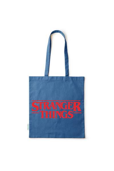 Intelli ®   Οικολογική βαμβακερή τσάντα αγορών με μακριά χερούλια, Stranger T...