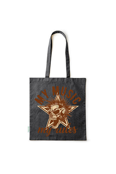 Intelli ®   Οικολογική βαμβακερή τσάντα αγορών με μακριά χερούλια, Η Μουσική ...