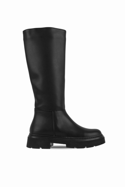 Lal Shoes & Bags Дамски ботуши Stood с дебела подметка и шевни детайли b4255