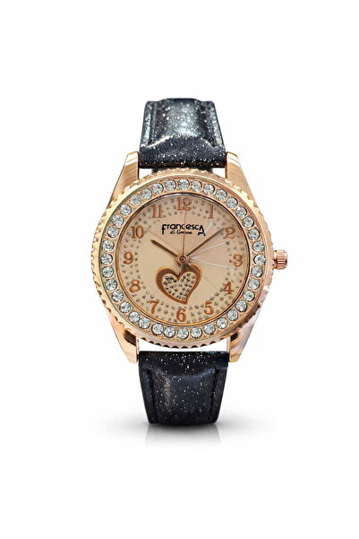 Francesca di Geneva Γυναικείο ρολόι, Κομψό, Φρανσέκα ντι Ζ'ενεύκα, Μαύρο