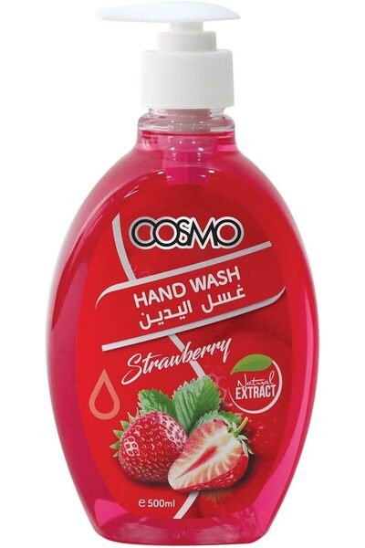 Cosmo Fruity Strawberry Extract Soft Foam Daily Hand Wash Pump (500ml)