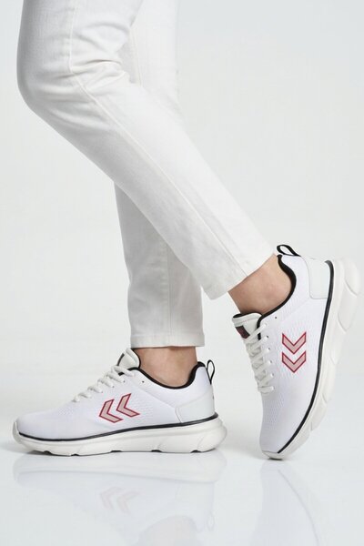 hummel Beyaz Siyah Fileli Hafif Esnek Unisex Spor Ayakkabı 900882 Degas II