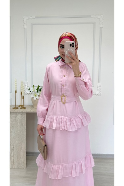 salisburys Γυναικείο φόρεμα χιτζάμπ με επένδυση από βουάλ