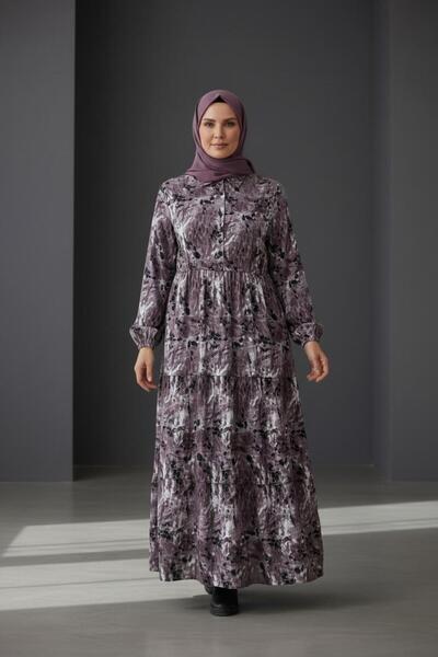 Ahenk Patterned Cotton Dress