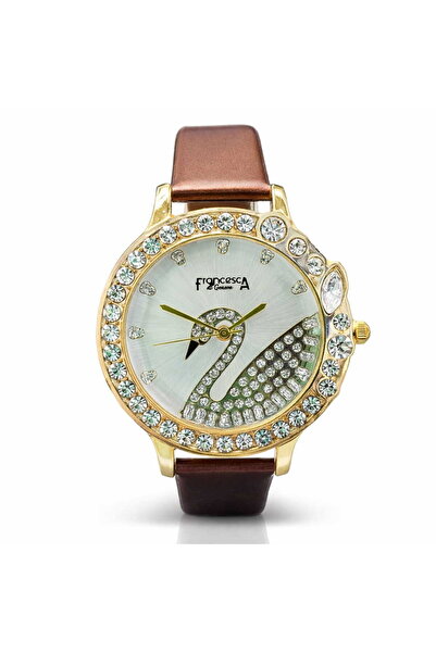 Francesca di Geneva Ladies watch, Brown, Elegant,