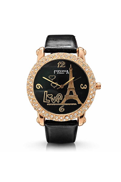 Francesca di Geneva Γυναικείο ρολόι, Μαύρο, Φρανσέκα ντι Ζ'ενεύκα, Μαύρο καντράν