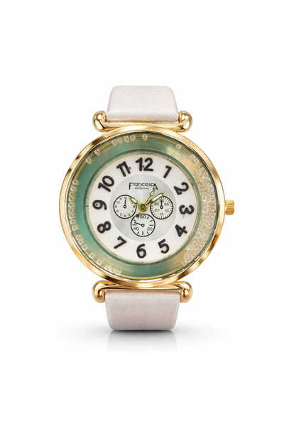 Francesca di Geneva Γυναικείο ρολόι, Λευκό, Μοντέλο με αριθμούς, Φρανσέκα ντι...