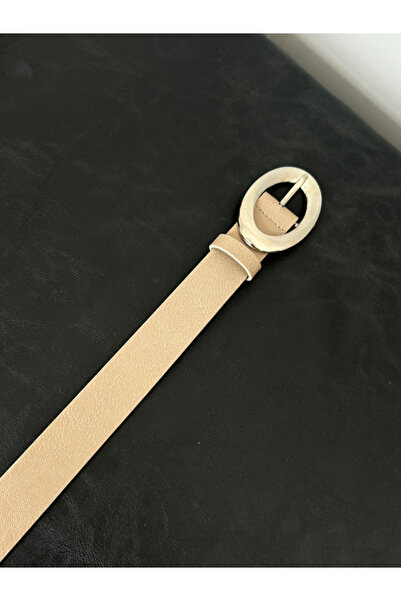 LİA KEMER Μακροεντελής οβάλ ζώνη με χρυσή πόρπη, ζώνη για παλτό, ζώνη για φόρ...