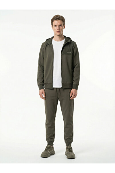Xint Erkek Haki Pamuk Dokulu Regular Fit Sweat Pantolon