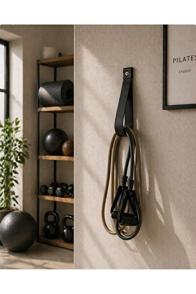 THE SIMPLE STYLE Pilates Bandı Askısı - Spor Salonu Duvar Tipi Organizer - Pi...