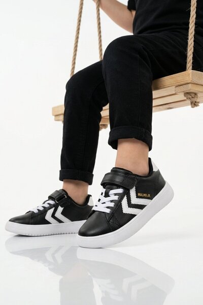 hummel Черни, леки, унисекс детски спортни обувки с велкро 900869 Hml Malmo Jr