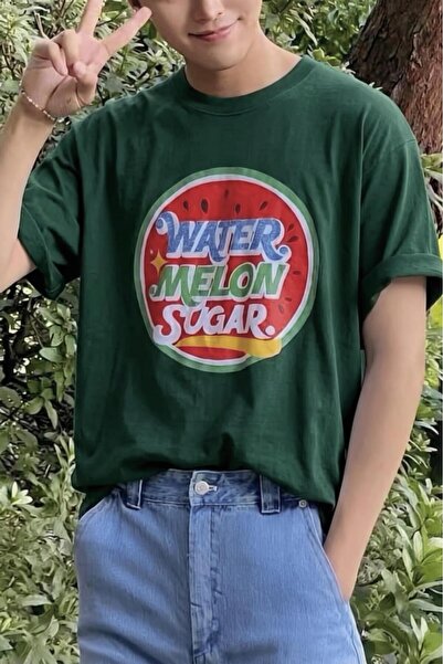 Oksit Βαμβακερό μπλουζάκι Unisex με ρετρό στάμπα Watermelon Sugar, σε μεγάλο ...