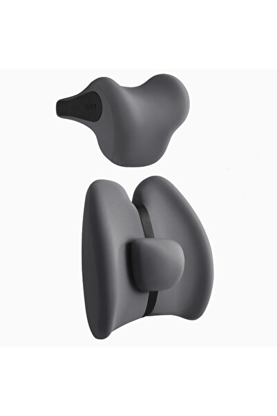 PriStyle Σετ 2 Εργονομικών Μαξιλαριών Καθίσματος Αυτοκινήτου, Οσφυϊκή και Αυχ...