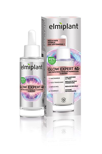 ELMIPLANT Ορός Προσώπου, Ελμιπλαντ, Glow Expert 4D Κατά των Κηλίδων και Αντιρ...