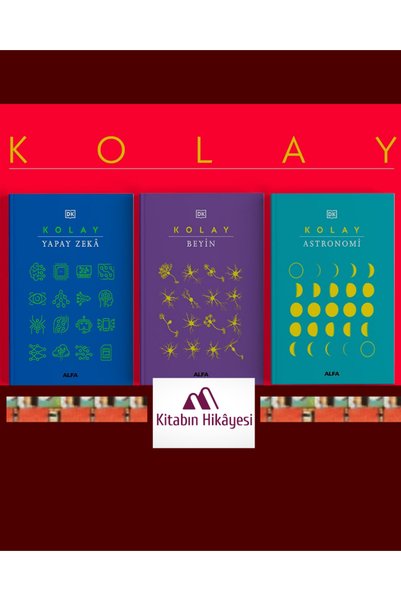 Alfa Yayınları Kolay Yapay Zekâ (Ciltli), Kolay Astronomi (Ciltli), Kolay Beyin (Ciltli) 3 KİTAP