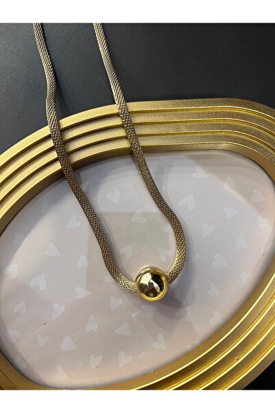 gozdeasutayaccessory Gold Steel Topcuk Necklace