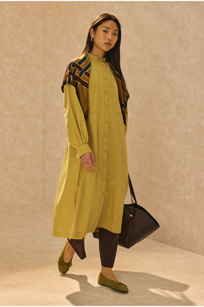HEQA Hakim Collar Long Tunic Safran