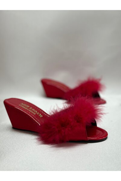 mee looa'n collection Feather bridal drawing slippers